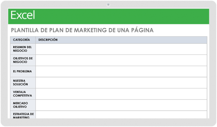 Plan de Marketing Ejemplo PDF: Descarga una Plantilla Gratis